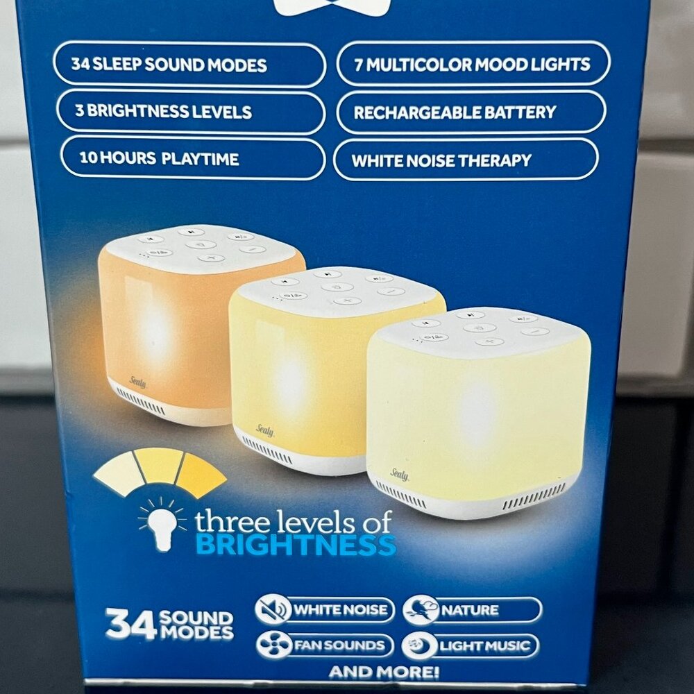 NEW Sealy Night Light & White Noice Therapy Sound Machine - Picture 10 of 11